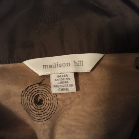 Madison Hill Embroidered lining Windbreaker olive green jacket size Medi… - Picture 12 of 12